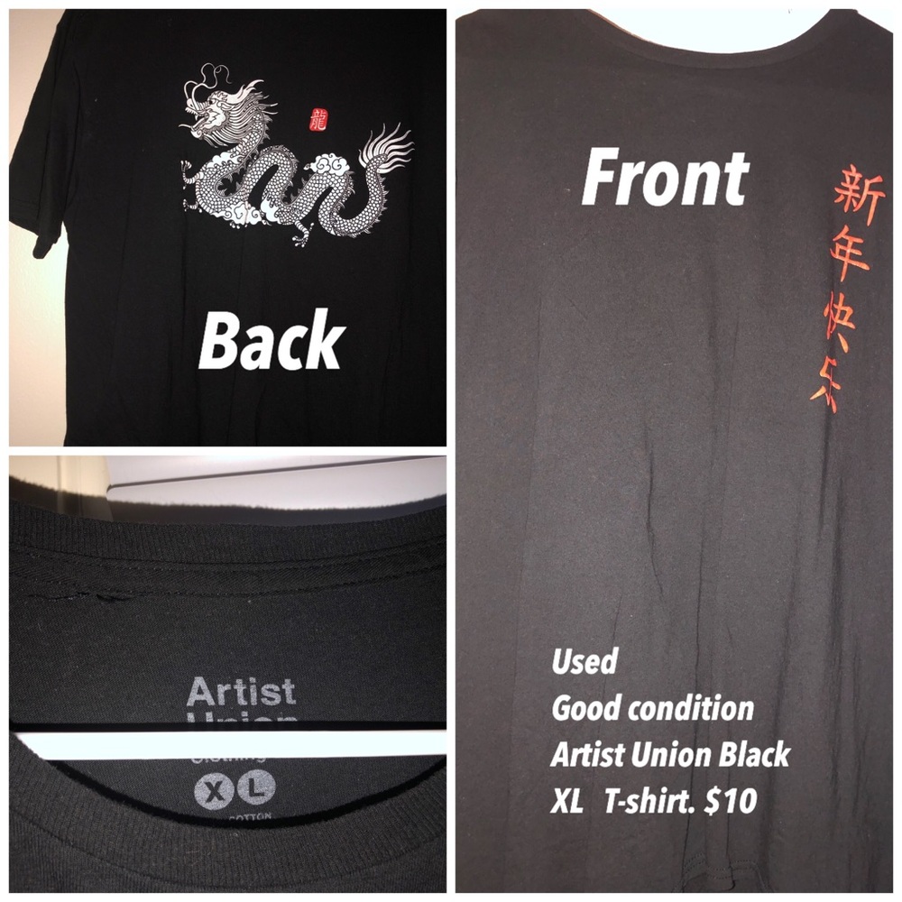 Used Union Artist tee shirt